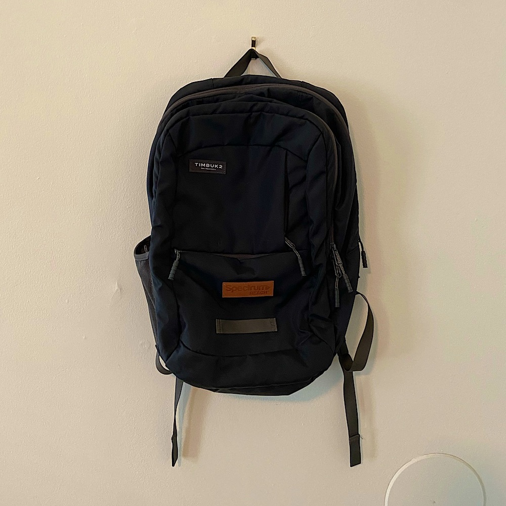 Black TIMBUK2 backpack with laptop sleeve